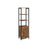 Tall Storage Cabinet - Steel - Rustic Brown and Black - Safety Features