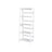 4-Tier Bookcase - Wood - White - Multifunctional Storage Shelf