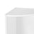 4-Tier Corner Shelf - Wood - White - Freestanding Display Storage