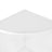 4-Tier Corner Shelf - Wood - White - Freestanding Display Storage