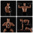 Adjustable Dumbbell Set - Cast Iron - Orange - 20kg with Extra Barbell Bar