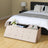 Large Faux Leather Ottoman - Max Load 300 kg - Beige - Storage Toy Chest