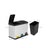 Recycling Bin - Stainless Steel - Silver - 45 Litre Waste Separation System with Three Detachable Compartments