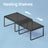 Set of 2 Spice Racks - Metal - Ink Black - Stackable and Expandable
