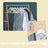 Coat Hangers - Wood - White and Silver - Set of 20 with Shoulder Notches and Anti-Slip Trousers Bar