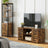 TV Cabinet - Engineered Wood - Rustic Brown - Adjustable Shelves with Cable Management