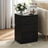 Nightstand - Wood - Cloud White - Charging Station with 3 Drawers