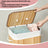 Foldable Laundry Hamper - Bamboo - Natural - 72 L Capacity with Lid and 3 Handles