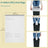 Heavy-Duty Drawstring Trash Bags - Plastic - White - 180-Piece for 8-Gallon Kitchen Waste