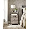Mobile Office File Cabinet - Steel - Rustic Brown and Black - Rolling with Open Compartment