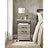 Mobile Office File Cabinet - Steel - Rustic Brown and Black - Rolling with Open Compartment