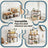 Spice Rack Set - Metal - Apricot Orange - Expandable and Stackable Kitchen Organiser