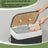 Foldable Laundry Hamper - Bamboo - Natural - 72 L Capacity with Lid and 3 Handles