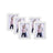 Picture Frame Set - Glass - White - Includes 5 Frames for 4" x 6" Photos