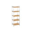 Bathroom Shelf - 5-Tier Design - Bamboo - Natural White