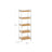 Bathroom Shelf - 5-Tier Design - Bamboo - Natural White