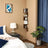 5 Tier Floating Corner Shelf - Wood - White - Zigzag Design