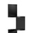 5-Tier Floating Wall Shelf - Wood - White - Zigzag Design