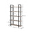 5-Tier Bookcase - Wood - Rustic Brown - Stable and Secure Design