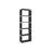 5 Tier Bookcase - Metal - Black - Open Shelves for Home and Studio Use
