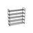 5-Tier Shoe Rack - Holds Up to 25 Pairs - Metal - Black