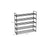 5-Tier Shoe Rack - Holds Up to 25 Pairs - Metal - Black
