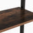 5-Tier Bookcase - Metal - Rustic Brown