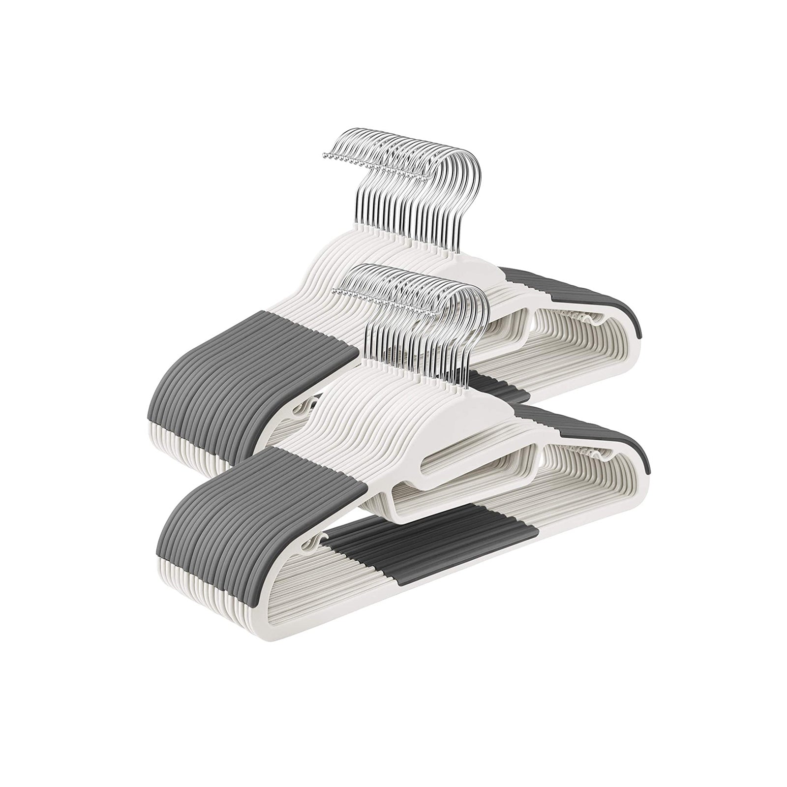 Suit Hangers - Premium Plastic - Grey - Non-Slip