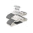 Suit Hangers - Premium Plastic - Grey - Non-Slip