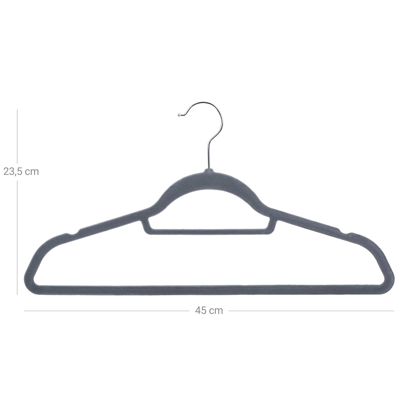 Velvet Hangers - Black - Ultra Thin