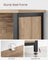 Freestanding Storage Cabinet - Engineered Wood - Rustic Brown and Black - Multifunctional with Adjustable Shelf