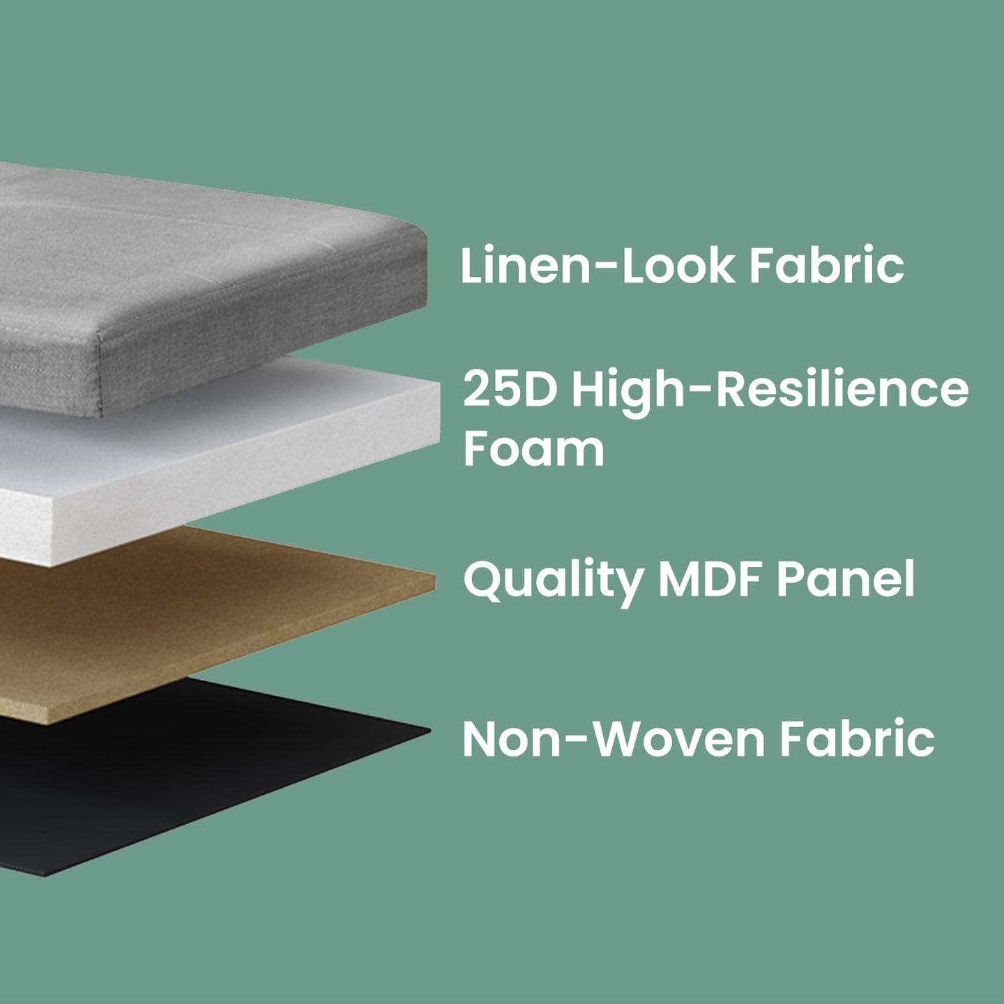 Storage Ottoman Bench - Fabric - Light Grey - Multi-Functional Storage Chest