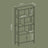 Large Bookcase - Wood - Camel Brown - With Doors and Tall Legs