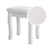 Dressing Stool - White - Rubberwood