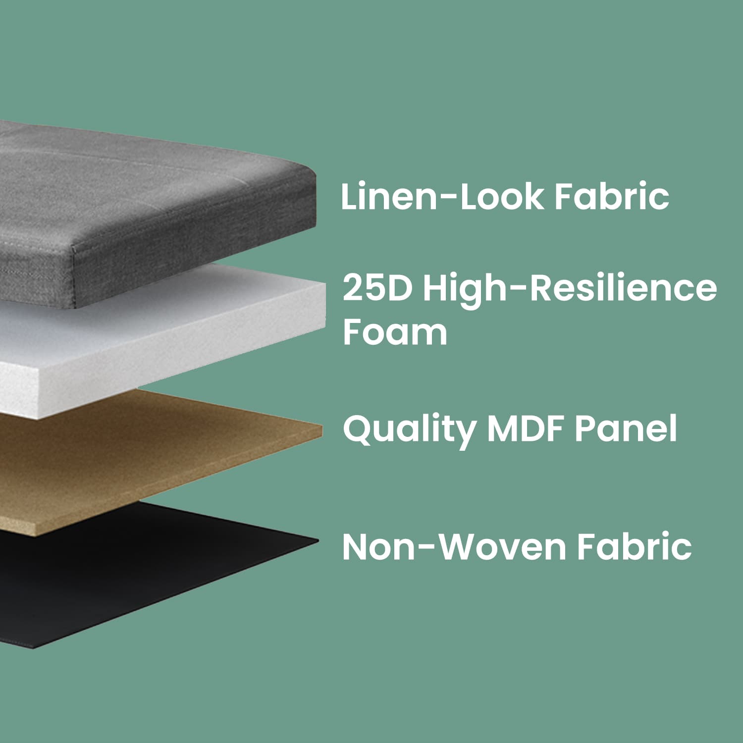 Storage Ottoman Bench - Fabric - Light Grey - Multi-Functional Storage Chest