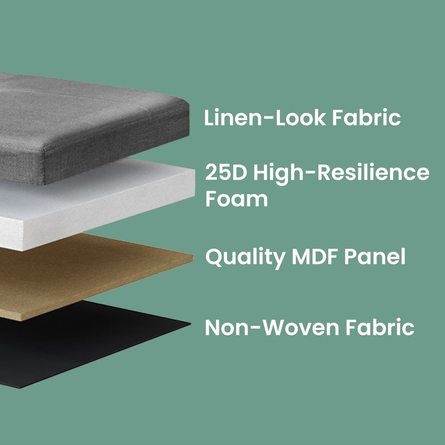 Storage Ottoman Bench - Fabric - Light Grey - Multi-Functional Storage Chest