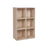 3-Tier Storage Shelf - 6 Compartments - Wood - White