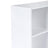 3-Tier Storage Shelf - 6 Compartments - Wood - White