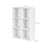 3-Tier Storage Shelf - 6 Compartments - Wood - White