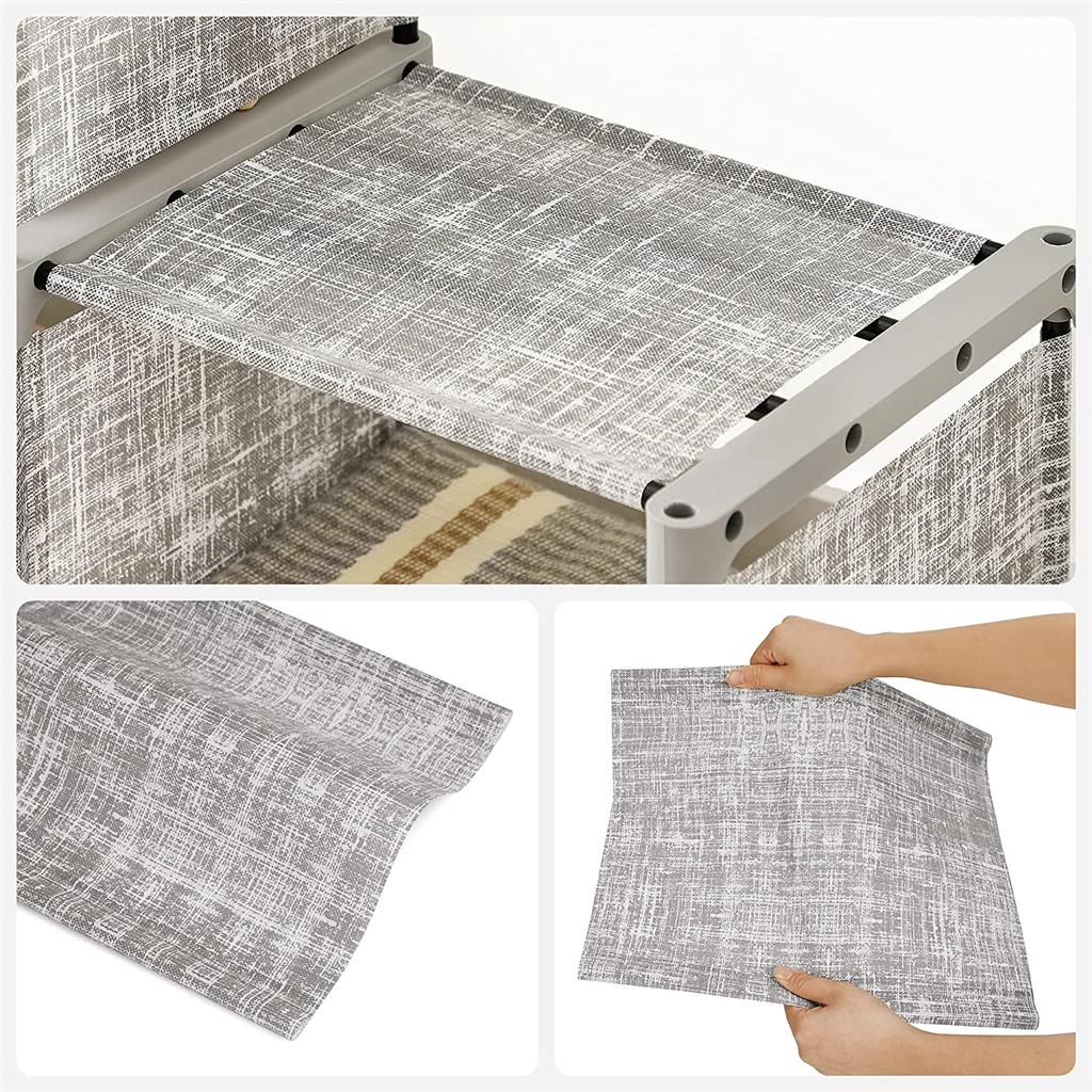 Cube Storage Rack - Engineered Wood - Heather Grey - Versatile Organiser for Living Spaces