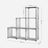 Cube Storage Rack - Engineered Wood - Heather Grey - Versatile Organiser for Living Spaces