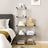 6-Cube Storage Organizer - Plastic - White - Interlocking Design