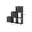 Storage Unit - Metal - Black - 6 Cubes with 3 Storage Boxes