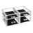 Makeup Organiser - Acrylic - Clear - 6-Drawer Cosmetic Storage Case