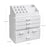 Makeup Organizer - Clear Acrylic - Transparent - Stackable with 6 Drawers