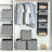 Foldable Storage Boxes - Fabric - White, Grey, and Black - Multi-Functional Toy Organizer