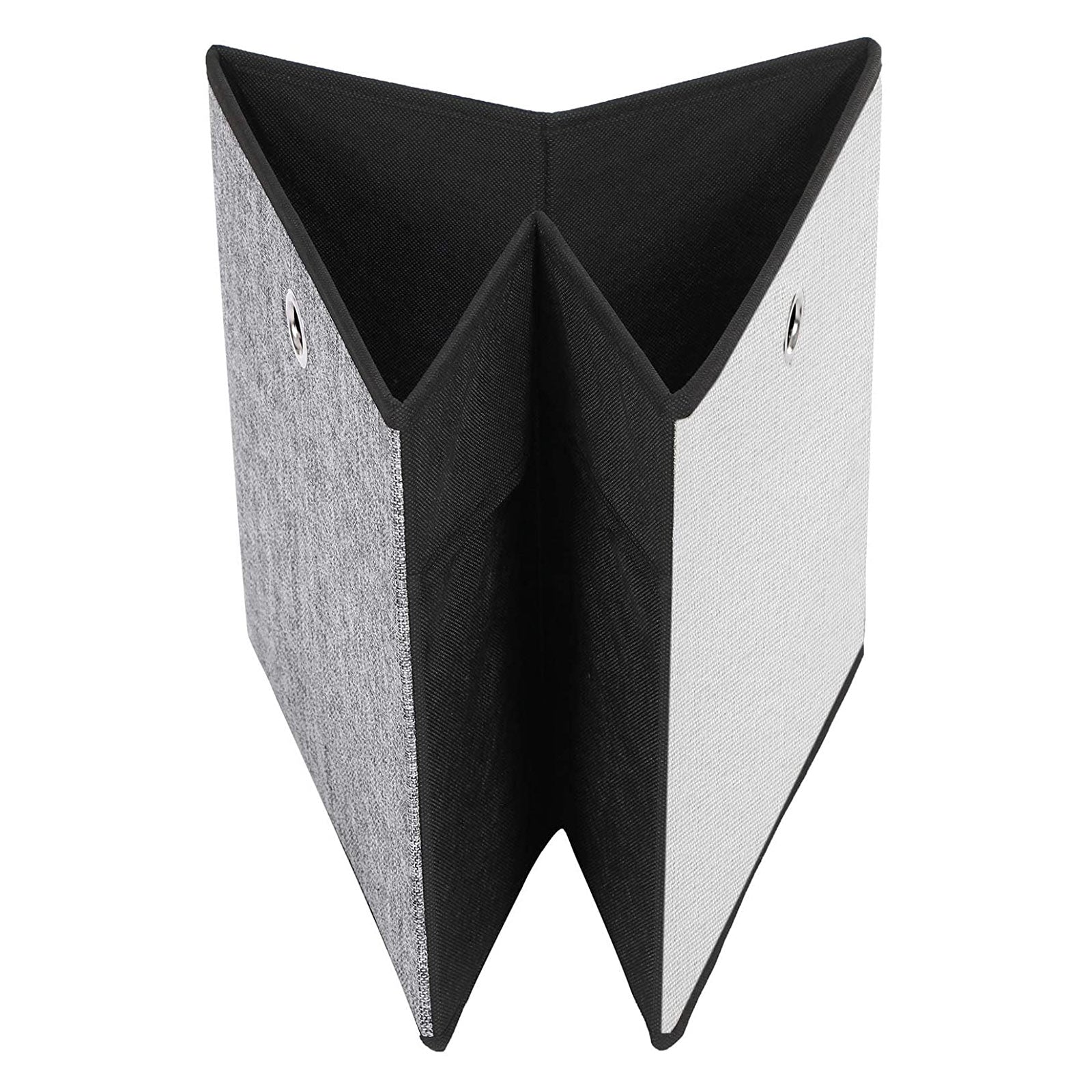 Foldable Storage Boxes - Fabric - White, Grey, and Black - Multi-Functional Toy Organizer