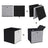 Foldable Storage Boxes - Fabric - White, Grey, and Black - Multi-Functional Toy Organizer