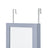 Jewelry Armoire - Wood - Grey - Lockable Wall-Mounted with Mirror and 6 LEDs