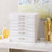 Jewellery Box - Wood - White - 6 Layers with 5 Drawers